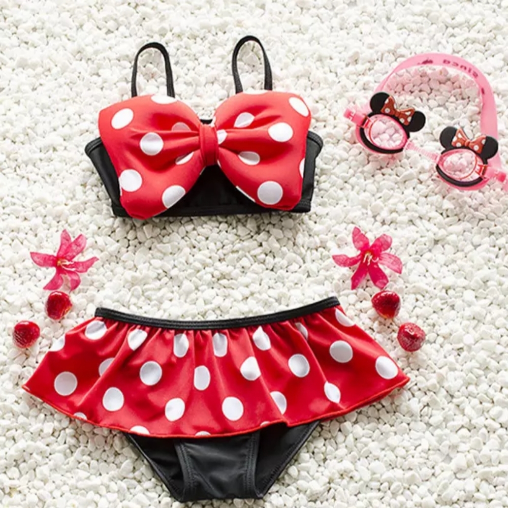 Minnie Mouse Swimsuit Bathing Suit Bikini Mickey Swimwear Disney Mickey
